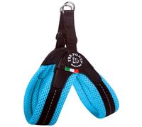 Tre Ponti Harnais Easy Fit Soft Mesh avec fermeture à clic, couleur : bleu clair, taille 3, 41-43 cm, jusqu'à 7 kg