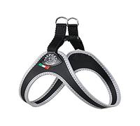 Tre Ponti Harnais pour chiens/Couleur noir/Taille 3,5 à environ 9 kg, tour de poitrine 47-53 cm [Le design du logo peut varier]