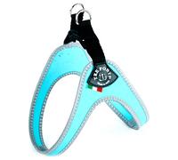 Tre Ponti Fibbia Harnais pour petits chiens Bleu Clair