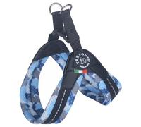 Tre Ponti TP220 Harnais Camouflage Bleu Pour Petits Chiens