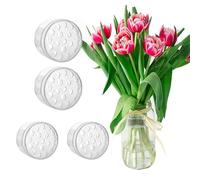 TREABEAR 4Pcs Twister de Bouquet for Arrangement Flora, Twister de Bouquet de Fleurs, Support de Tige en Spirale Transparent pour Fleurs, Support d'Arrangement Floral de Fleurs DIY, Bouquet Twister