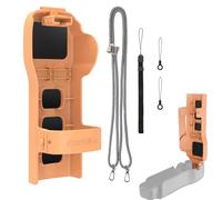 TREABEAR Etuis Coque pour DJI Osmo Pocket 3 Orange, Étui de Protection pour DJI Pocket 3 Étui de Protection pour Cartes Mémoire Et Filtres, pour Osmo Pocket 3 Case Couvercle Rabattable