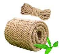 Tread star, Corde en jute naturelle, pour jardin, barrière, rail, fabriquée en (6 à 10 m)