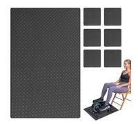Treadmill Floor Mat - Non-slip High Density Pad, Fitness Equipment Protector, Exercise Cycling Rug, Rowing Machine Cushion, Heavy Duty Gym Flooring | Sound Dampening Shield For Home Workout Area