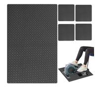 Treadmill Mat with Anti-Vibration Pad, Exercise Equipment Floor Protector, Rowing Machine Mat, 3.94x3.94x0.2 inches Ideal Workout Accessory for Carpet and Hardwood Surfaces