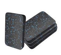 Treadmill Pad, 4 Pieces Walking Floor Pads, 3.94x3.94x0.47 inches Padding Anti Vibration Gym Accessories, Shock Absorption, Noise Reduction, Treadmill Mat for Equipment Stability