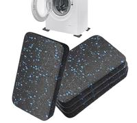 Treadmill Pads, Floor Protectors, Vibration Dampeners, 4 Piece Shock Absorbing Set, Anti-Slip Noise Reduction Base, for Walking Machine Home Gym Yoga Men Women Workout Equipment