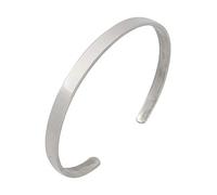 Treasure Bay Bracelet jonc simple et classique en argent sterling 925 poli pour femme, taille unique, Argent sterling