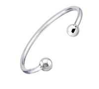 Treasure Bay Bracelet jonc uni en argent sterling 925 pour homme 22,5 g, 18 cm, Argent sterling
