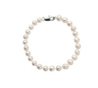 Treasure Bay Superbe bracelet de perles d'eau douce de 7 à 8 mm de 18,5 cm | Bracelet de perles pour femme, 18.5 cm, Perle, Perle