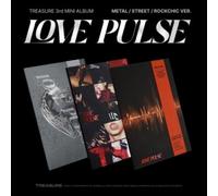 Treasure - Love Pulse - Random Cover Version - Incl. 92pg Photobook, Paper Band, Character Card, Poster, 10pc Selfie Photocards, 2 Unit Photocards + Holder [Compact Discs] Photo Book, Photos, Poster, 