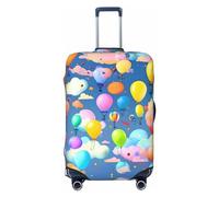 Treasure Maze Housse de bagage de voyage lavable et résistante aux rayures pour bagages de 45,7 à 81,3 cm, Ballons colorés., S