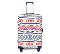 Treasure Maze Housse de bagage de voyage lavable et résistante aux rayures pour bagages de 45,7 à 81,3 cm, Motif floral géométrique uni, XL