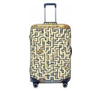 Treasure Maze Housse de bagage de voyage lavable et résistante aux rayures pour bagages de 45,7 à 81,3 cm, Carte au trésor du labyrinthe, XL