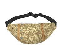 Treasure Maze Sac banane à bandoulière pour garçons, grand sac banane de voyage tendance pour le sport, la course à pied, le cyclisme, les voyages, la pêche