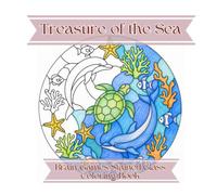 Treasure of the Sea: Brain Games Stained Glass Coloring Book