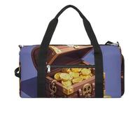Treasure Sac de sport pour homme et femme, sac fourre-tout imperméable, grand sac de sport pour voyage et entraînement