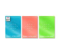 Treasure - The First Step : Treasure Effect [Blue+Green+Orange Full Set] (1st Album) [Pre Order] 3CD+3Photobook+3Double-Sided Folded Poster+Others with Tracking, Extra Decorative Stickers, Photocards