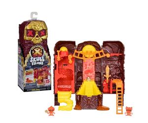TREASURE X Mini Set de Jeu Tour marécageuse Lost Lands Skull Island, 15 Niveaux d’Aventure. Déjoue Les pièges et découvre 2 Figurines Miniatures. Trouveras-tu Un trésor en Or véritable ?