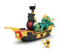Jouet - WORLDS APART - Trésor X 41579 - Bateau Pirate avec figurines et trésors en or véritable