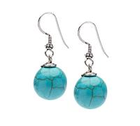 TreasureBay Boucles d'oreilles en argent sterling avec pierres précieuses naturelles faites à la main pour femme, 12 millimeters, Pierre précieuse, Naturel