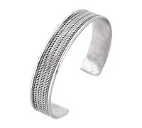 TreasureBay Bracelet jonc en argent sterling 925 massif pour homme et femme