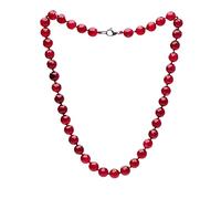 TreasureBay Magnifique collier de pierres précieuses naturelles de 10 mm, collier fait à la main pour femme, Gemme, Agate, améthyste, aventurine, quartz