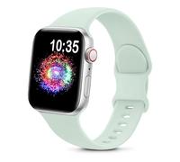 TreasureMax Bracelet de sport compatible avec les bracelets Apple Watch pour femmes 38 mm, 40 mm, 41 mm, 42 mm, 44 mm, 45 mm, 46 mm, 49 mm, en silicone souple compatible avec iWatch Series 10 9 Ultra