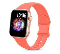 TreasureMax Bracelet de sport compatible avec les bracelets Apple Watch pour femmes de 38 mm, 40 mm, 41 mm, 42 mm, 44 mm, 45 mm, 46 mm, 49 mm, en silicone souple compatible avec iWatch Series 10 9