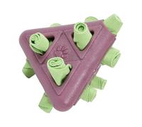 Treat Dispensing Dog Toy, Bite-Resistant Pyramid Puzzle, Teething Chew Cleaner, 13.4x12x12cm Engaging Slow Feeder Design, Interactive Mental Play Aid, for Daily Enrichment