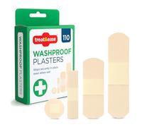 Treat&Ease Lot de 110 pansements imperméables pour enfants | Pansements respirants imperméables assortis pour enfants | Pansements pour doigts ronds, petits, moyens et grands pour trousse