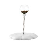 Treat Jouet en forme d'assiette amovible avec barre de printemps pour chat
