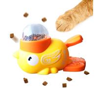 Treat Puzzle Toys for Dogs, PP + Stainless Steel Duck Shape Puppy Slow Feeder, Mental Stimulating Treat Dispenser Toy for Indoor Boredom Relief Cat Dog Outdoor Interactive Play