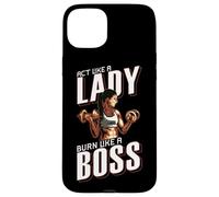 Treat yourself like a lady, burn like a boss Coque pour iPhone 15 Plus