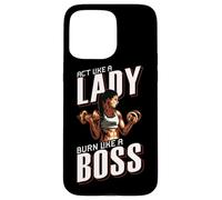 Treat yourself like a lady, burn like a boss Coque pour iPhone 15 Pro Max