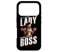 Treat Yourself Like a Lady, Burn Like a Boss Coque pour iPhone 17 Pro