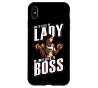 Treat yourself like a lady, burn like a boss Coque pour iPhone XS Max