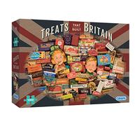 Treats That Built Britain | Puzzle de 1000 pièces | Bonbons et chocolat vintage | Puzzle durable pour adultes | Planche 100 % recyclée de qualité supérieure | Excellent cadeau pour adultes | Gibsons