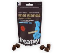 Treatsy Glandes Anales Chien - Complément Vétérinaire Scooting & Vidange Naturelle - Son de Drêche, Pectine de Pomme, Prébiotiques FOS - 30 Bouchées - Hypoallergénique