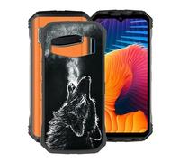 TREBAM Coque pour Doogee S100 Pro (6.58"), Anti-Choc et Anti-Rayures Etui de Protection Ultra-Fin Noir Souple Silicone TPU Bumper Housse Case pour Doogee S100 Pro - Désespoir