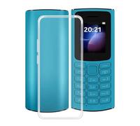 TREBAM Coque pour Nokia 105 4G 2023 (1.8 Pouces), Anti-Rayures Anti-Chute Silicone Souple Housse Etui Mince Transparent TPU Bumper Case Cover pour Nokia 105 4G 2023 - Transparent