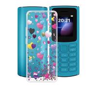 TREBAM Coque pour Nokia 105 4G 2023 (1.8 Pouces), Anti-Rayures Anti-Chute Silicone Souple Housse Etui Mince Transparent TPU Bumper Case Cover pour Nokia 105 4G 2023 - Ballon Romantique