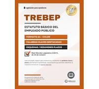 TREBEP opositores FORMATO A4 COLOR: Estatuto básico del empleado público. Palabras Claves, Esquemas