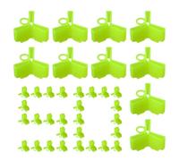 Treble Hook Safety Covers - 50 Pack Fluorescent Bonnets | Protective Fish Hook Safety Caps Holder, Heavy Duty PE Lure Hooks Guards Assortment for Saltwater Fishing Tackle Box