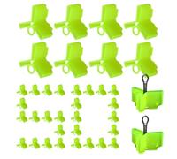 Treble Hook Safety Covers - 50 Pack Fluorescent Bonnets | Protective Fish Hook Safety Caps Holder, Heavy Duty PE Lure Hooks Guards Assortment for Saltwater Fishing Tackle Box