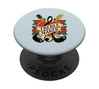 Treble Maker Guitare électrique à Bascule Design Amateur de Musique PopSockets PopGrip Adhésif