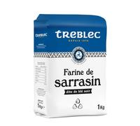 TREBLEC - Farine de Sarrasin | Onctueuse et savoureuse | Idéale pour vos préparations gourmandes | le paquet de 1 kg | LOT DE 3