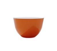 Trebonn PILE - Stackable Bowl - Orange - Diamètre 22 cm x H 13,5 cm - Grand bol avec finition brillante, parfait comme saladier ou soupier.
