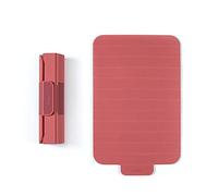 Trebonn - Roll Expand Board, planche à découper en plastique enroulable avec fond antidérapant, gain de place et parfaite pour un usage quotidien. 39 x 24 cm (Coral)