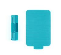 Trebonn - Roll Expand Board, planche à découper en plastique enroulable avec fond antidérapant, gain de place et parfaite pour un usage quotidien. 39 x 24 cm (Acquamarine)